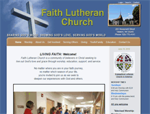 Tablet Screenshot of faithlutheranchurchvalders.org